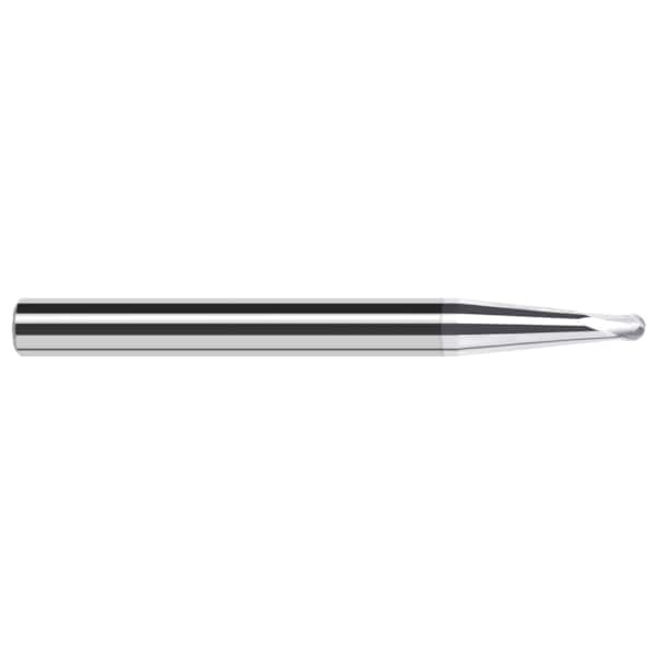 High Helix End Mill for Aluminum Alloys - Ball, 0.0930" (3/32)